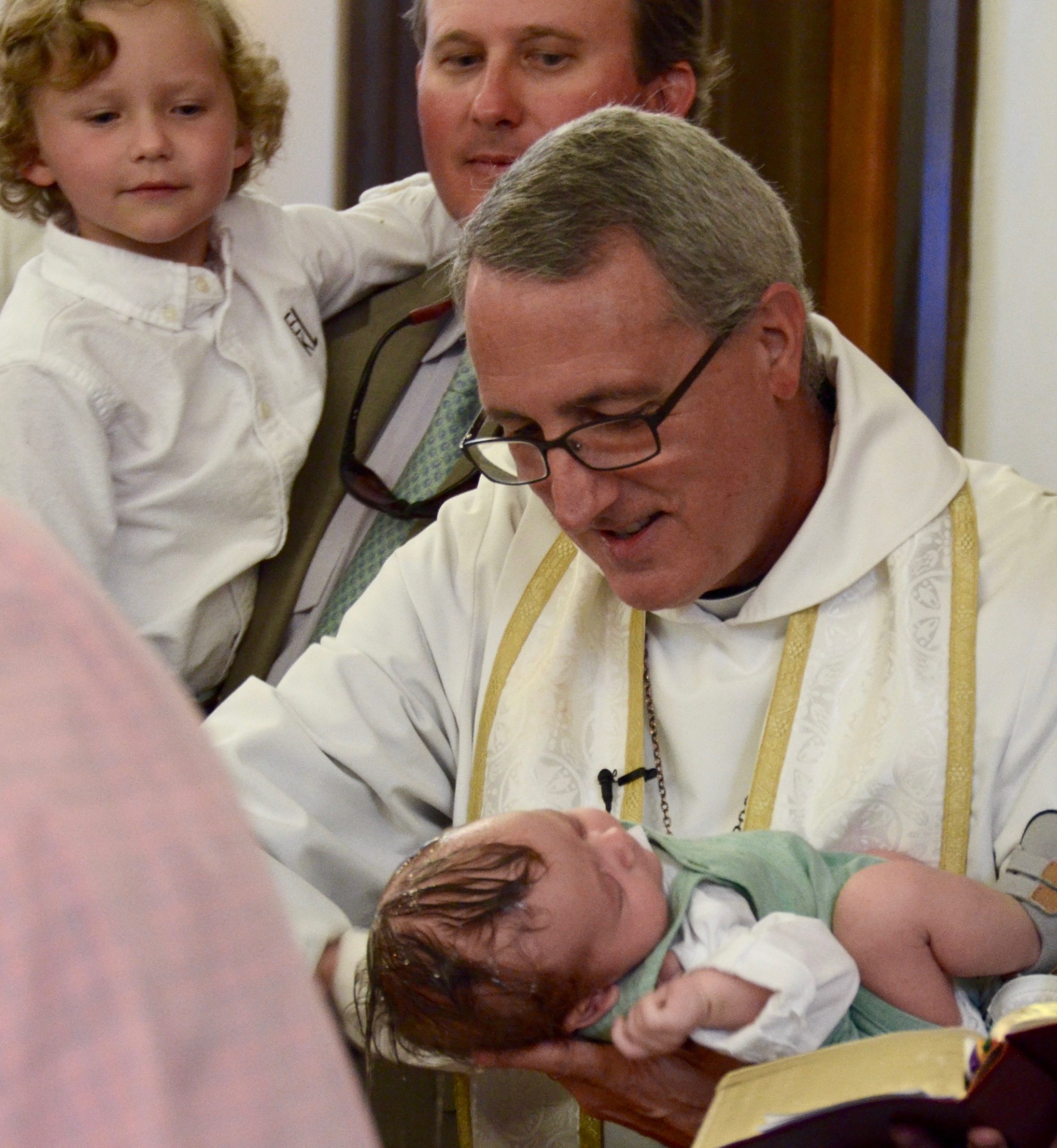 Baptising a baby