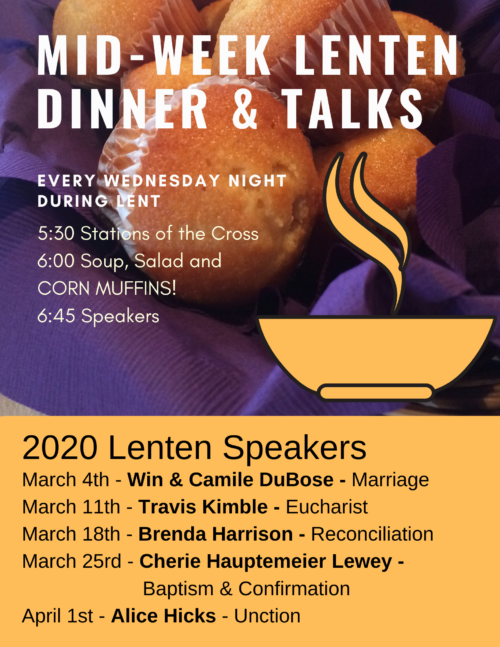 2020 Lenten Program & Soup Supper