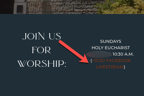 Sunday Services Continue Live On Facebook