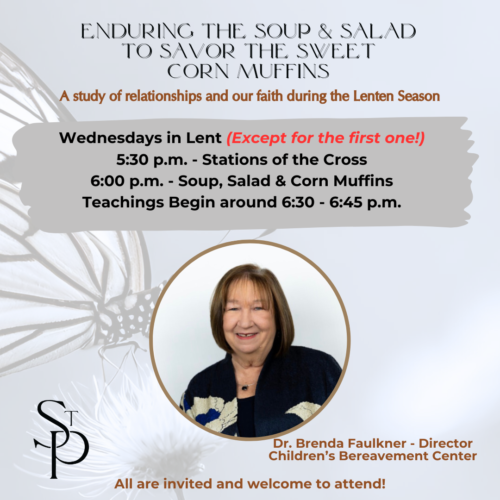 Lenten Dinner Talks – With Dr. Brenda Faulkner