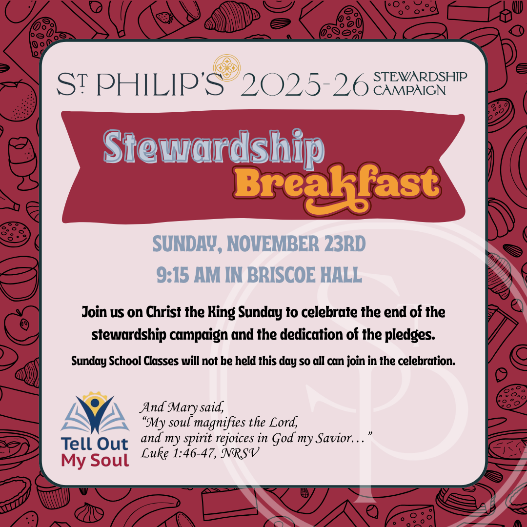 Tell Out My Soul Stewardship Breakfast